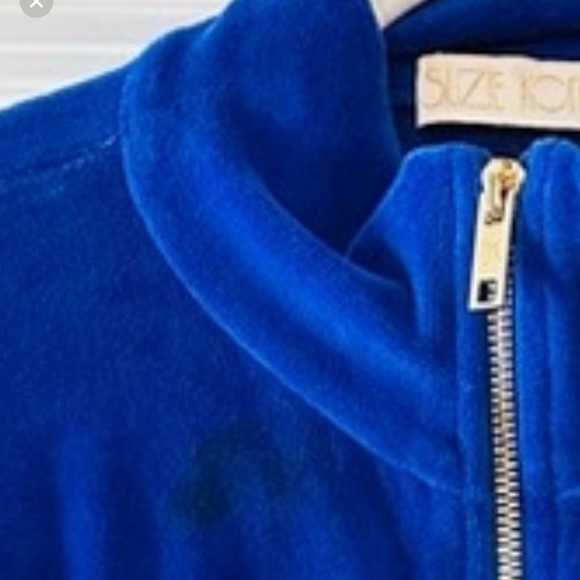 Suzie Kondi velour blue jacket! - Picture 5 of 5